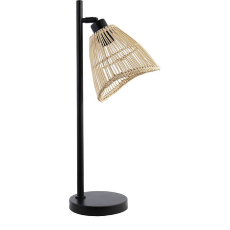 HOME DELUXE Lámpara de mesa de ratán FELIA - Beige
