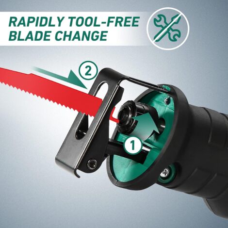 Reciprocating Saw, HYCHIKA 18V Cordless Saw,0-2800rpm