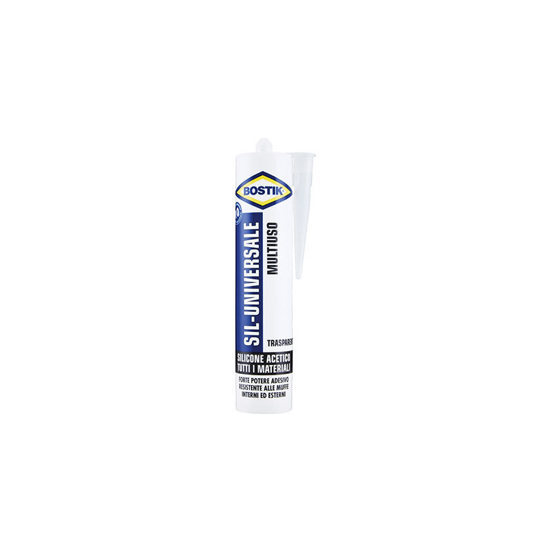 SILICONE ACETICO SIL UNIVERSALE BOSTIK TRASPARENTE ML 280