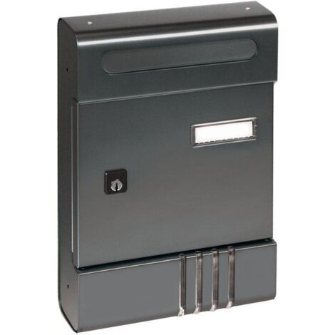 Cassetta postale postale Alubox esse grigio ghisa