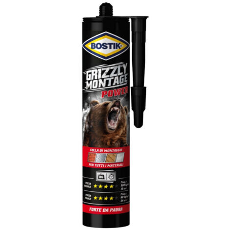 Bostik COLLA GRIZZLY MONTAGE POWER 370GR CARTUCCIA