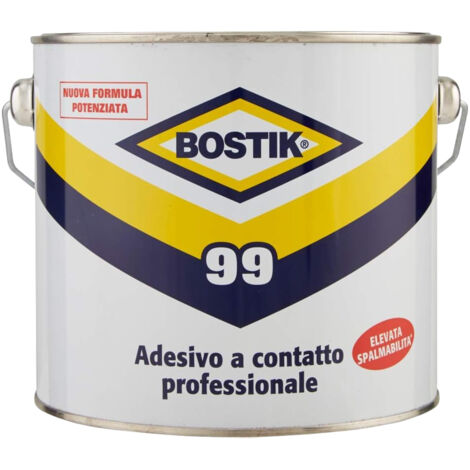 Bostik 99 adesivo a contatto professionale super forte e resistente latta 1800ml giallo