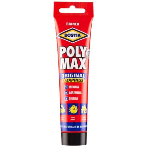ADESIVO POLYMAX ORIGINAL EXPRESS TUBO 165GR BIANCO