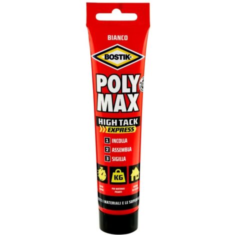 Bostik Poly Max High Tack Express bianco Colla di montaggio universale tubo 165g