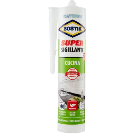 SILICONE SUPER SIGILLANTE CUCINA BOSTIK TRASPARENTE ML 300 K