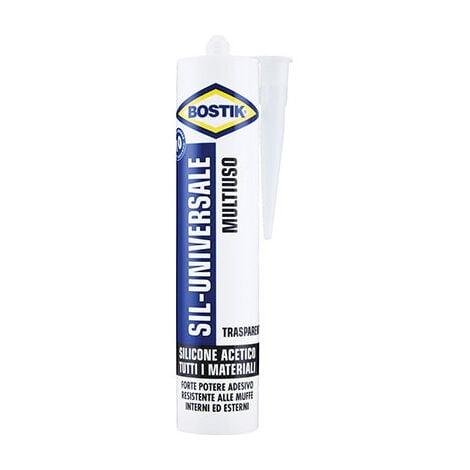 SILICONE ACETICO SIL UNIVERSALE BOSTIK TRASPARENTE ML 280