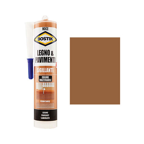 SILICONE ACRILICO LEGNO PAVIMENTI BOSTIK NOCE ML 300 (1/10)