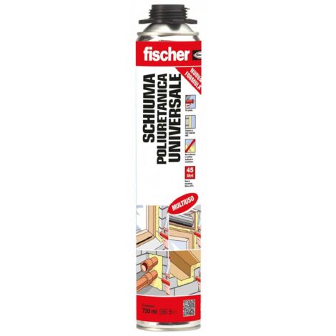 SCHIUMA POLIURETANICA UNIVERSALE FISCHER PISTOLA ML 750
