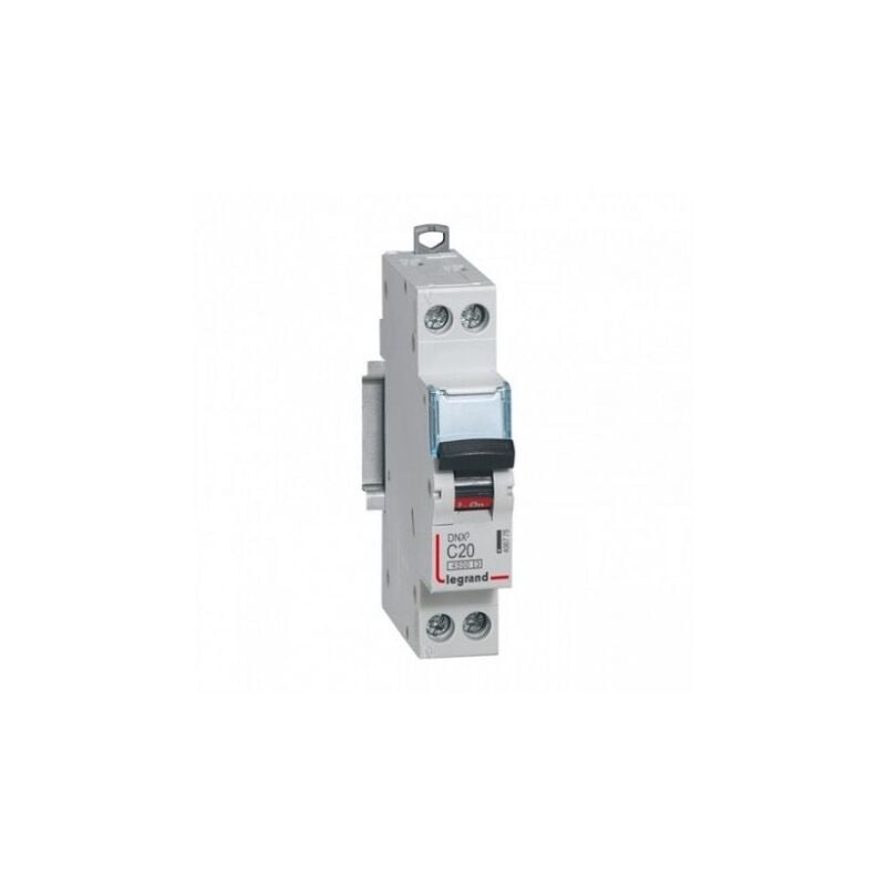Disjoncteur 20A 1P+N courbe C 6kA bornes à vis DNX4500 LEGRAND 406775