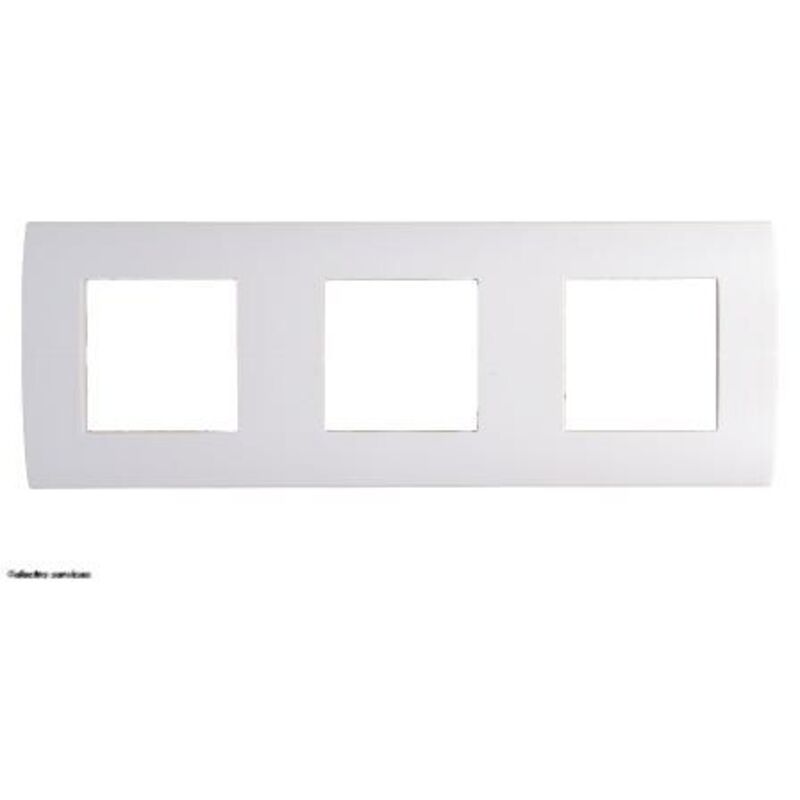 Plaque électrique Hager WS410T - 1 Plaque 4 Modules Systo, Pose Horizontale, Titane, Entraxe 57mm