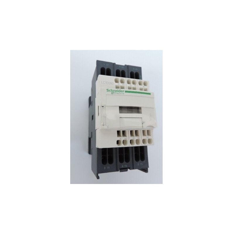 Contacteur 9A 3P 440V AC-3 contact 3F (3NO) aux 1F 1O bobine 48V AC 50-60Hz bornes à ressort TESYS Schneider Electric LC1D093E7