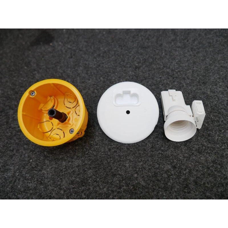Boîte d'encastrement DCL Ø 67mm profondeur 50mm avec couvercle DCL et crochet pour cloison sèche Batibox LEGRAND