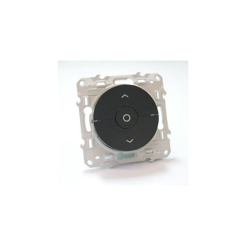Mécanisme interrupteur pour volet roulant 3 positions support + enjoliveur gris anthracite sans plaque Odace SCHNEIDER