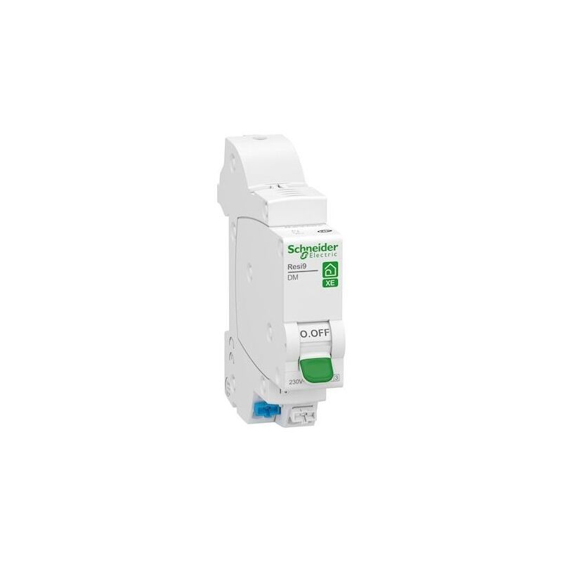 Disjoncteur 10A 1P+N courbe D 3kA 1M systeme embrochable sur repartiteur distri'Clic Resi9 XE SCHNEIDER R9EFD610