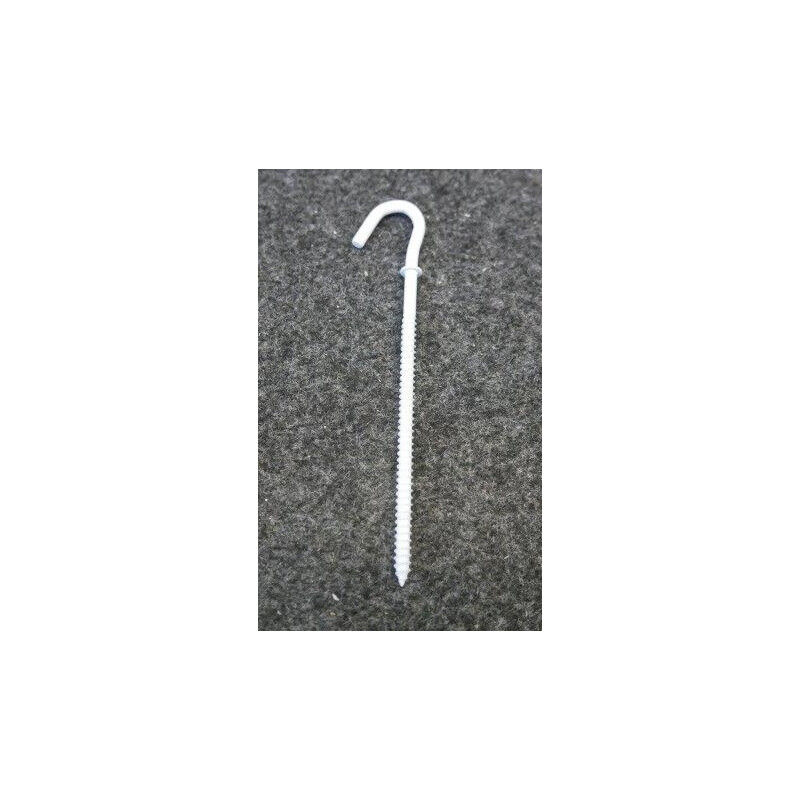 Piton de fixation à crochet blanc longueur 100mm (à l'unité) EUR'OHM