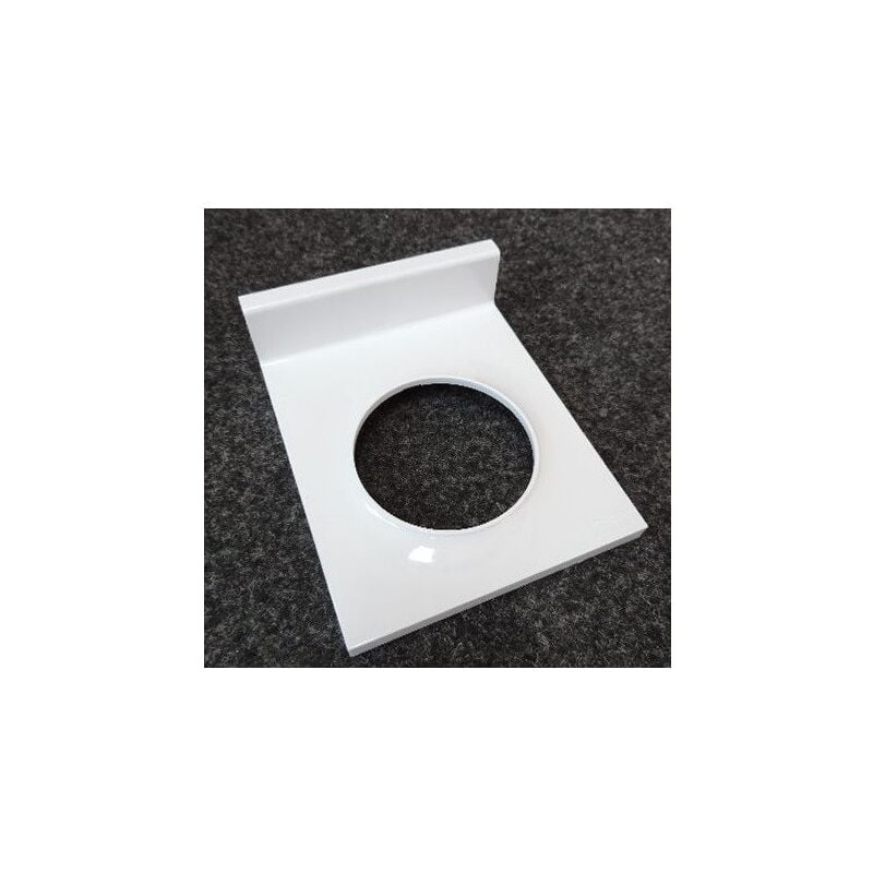 Plaque simple blanche 1 poste rectangle avec support téléphone mobile 102x85x28mm Odace Styl SCHNEIDER ELECTRIC S520712