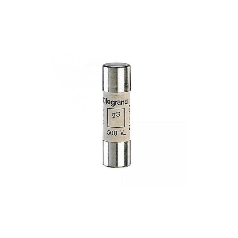 Cartouche fusible industrielle 20A 14x51mm cylindrique type gG sans percuteur (à l'unité) LEGRAND 014320