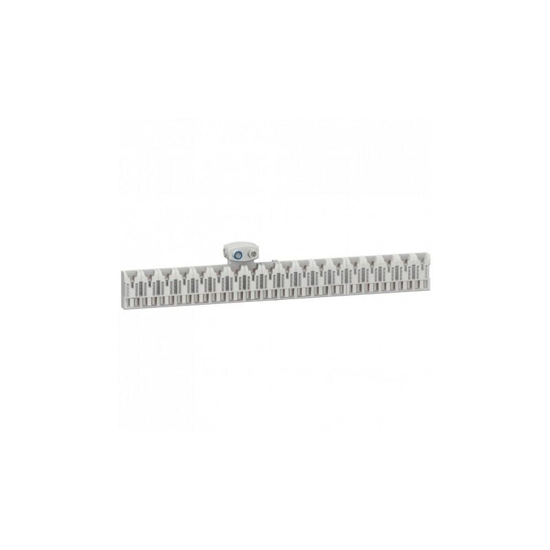 Repartiteur 18 modules 1P+N 63A pour modulaire embrochable Districlic XE 36 pas de 9mm avec bornes d'alim SCHNEIDER 16173