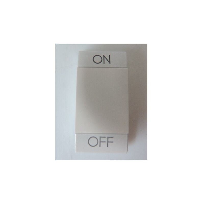 Manette symbole ON et OFF 1 module - blanc Livinglight BTICINO N4911AGN