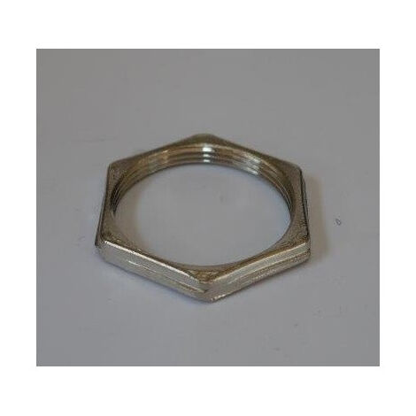 Ecrou hexagonal métal gris ISO40 pour presse étoupe métal LEGRAND