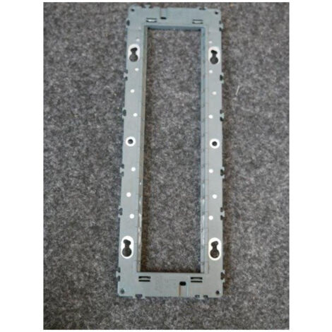 Support à vis Gallery pour 8 modules - Entraxe 71mm - Gris foncé RAL 7011 - WXA458 - Hager