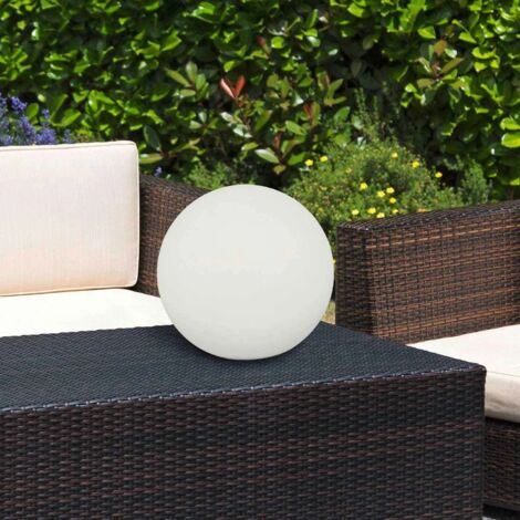 Lampe de table extérieure boule d'ambiance Ø 250mm sans fil rechargeable USB LED 1.5W 3000K 130lm IP44 BAHAMAS TRIO (1/5)