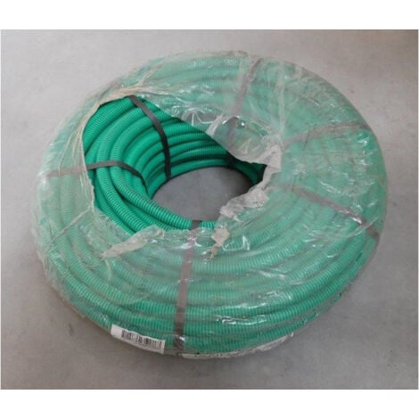 Gaine préfilée avec câble reseau ADSL 298 4 paires 05 (bobine de 100 mètres) ICTA verte Ø 20mm JANOFIL