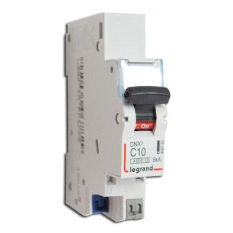 Legrand – Disjoncteur unipolaire 406782 10A – Courbe de déclenchement C – Tension 230V – Pouvoir de coupure 4,5 kA – Montage sur rail DIN