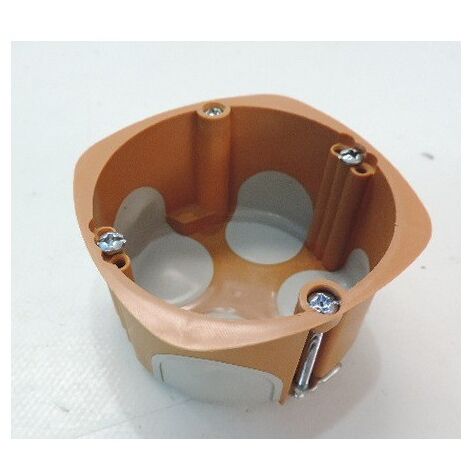 Boite d'encastrement Ø 68mm étanche BBC 1 poste prof 50mm placo R2012 SIB P36850