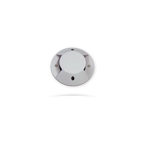 Encastré de sol fluo 10W Ø 205mm gris 2D indirect avec lampe 4000K G24q-1 ballast elec IK08 IP67 ILO DUAL EBENOID 079700 (1/2)