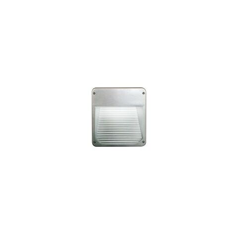 Encastré mural fluo 18W GRP gris 250X280mm indirect lampe 4000K G24q-2 196lm antivandale T2 IK10 IP55 ILO EBENOID 079750 (1/2)