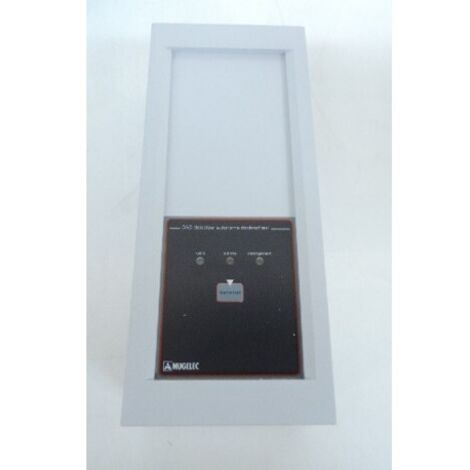 Coffret autonome déclencheur (CAD) secouru gris 280X120X92mm 230V + 2 batt étanches 24V 1.2Ah ET/MT anti-incendie NUGELEC 31144 (1/3)