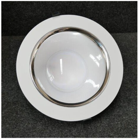 Spot encastre LED 25W blanc fixe Ø 228x98mm CCT reglable 3000-4000-5700K 2300-2500lm 230V étanche IP54 HURRICANE Trajectoire (1/4)
