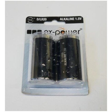 Pile alcaline (blister de 2) Nx-Power Tech LR20-D 1.5V 19.76Ah ENIX (1/3)