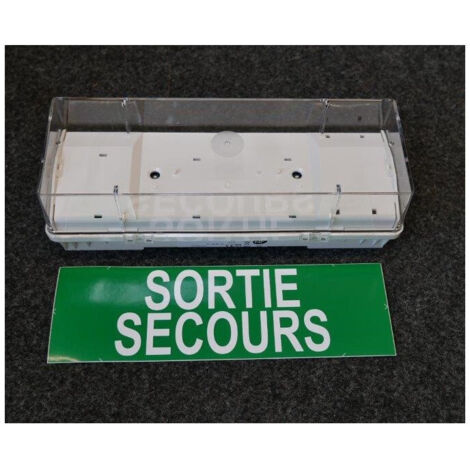 Bloc d'evacuation BAES etanche 245x80x92mm 2 LED 1.6W 45lm portee 15M alim 24-110Vcc IK10 IP66 Cooper