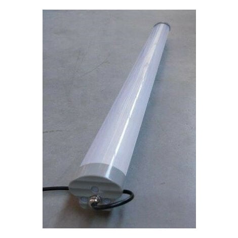 Réglette LED étanche avec 2 tubes 2x24W 150cm grise