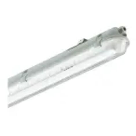 Philips – Réglette étanche fluo 1x36W gris 1270x86x90mm – IP65 pour tube T8 – Ballast HF-P 230V – Pour environnements humides - TCW060
