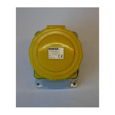 SOCLE DE PR.10°ET.SAI.3P+N+T 16A 110V 4H GEWISS GW62425 (1/3)