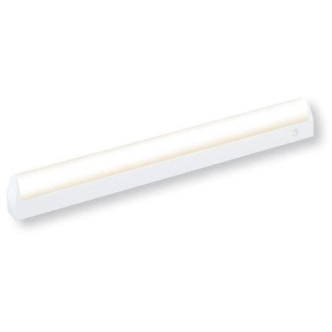 Applique SDB fluo 18W standard polycarbonate 660x42x82mm sans inter avec tube culot G13 3000K 1350lm 230V IP44 Xali Sarlam
