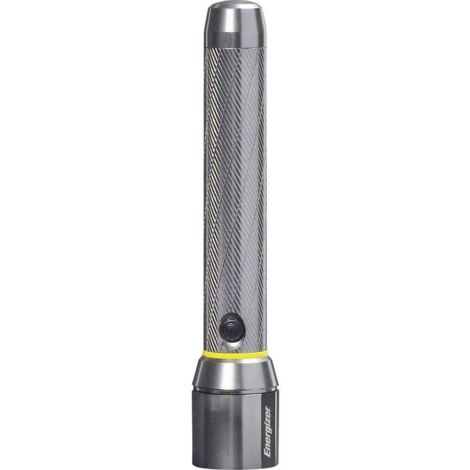 Lampe torche haute performance etanche à piles (2xLR6 AA 1.5V incluses) 400lm portee 115m autonomie 4H Vision Metal Energizer