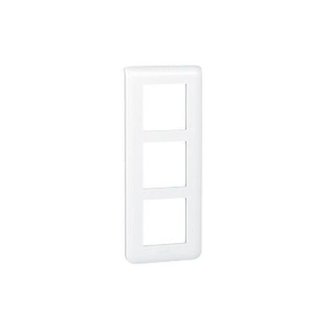 Plaque blanche 3x2 modules verticale entraxe 57mm prog MOSAIC LEGRAND 078856