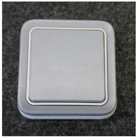 Interrupteur va-et-vient 10A encastré gris étanche 250V complet IP55 Plexo LEGRAND