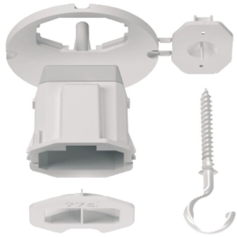 Schneider Electric – Couvercle DCL affleurant blanc pour boîte d'encastrement 67mm – Transforme en boîte d'applique – Compatible ALB71320/ALB71322 – Installation esthétique - ALB71905