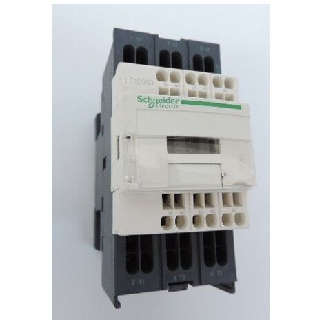 Contacteur 9A 3P 440V AC-3 contact 3F (3NO) aux 1F 1O bobine 48V AC 50-60Hz bornes à ressort TESYS Schneider Electric LC1D093E7