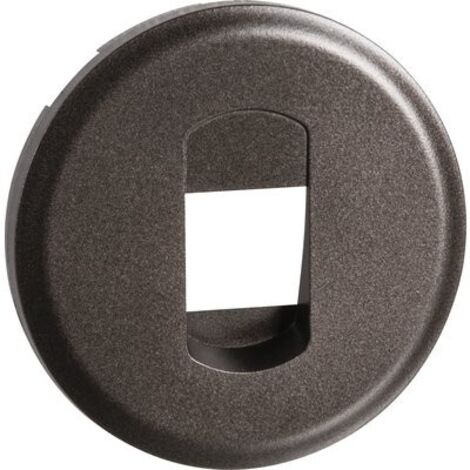 Enjoliveur graphite pour mecanisme prise haut-parleur simple Céliane (067311 non inclus) LEGRAND 067813