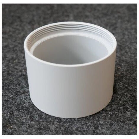Collerette tubulaire blanche Ø 67x45mm à visser pour projecteur Rafale 22W TRAJECTOIRE (1/2)