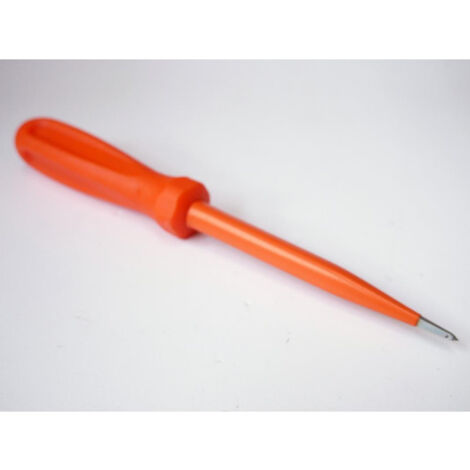 Pointe acier 8x125mm isolée 1000V orange manche tournevis DERANCOURT (1/2)