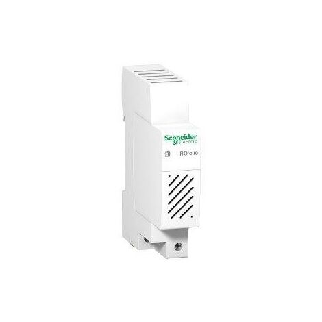 Schneider Electric – Sonnerie modulaire 80db 8-12V CA 50-60Hz – Encliquetable – Borne à vis pour câbles souples et rigides – Profilé asymétrique 35mm