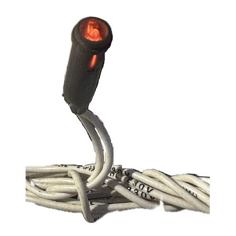Lampe voyant 230V orange à câbler 2 fils néon faible luminosité pour appareillage murale ou