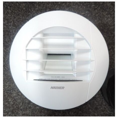 Bouche VMC hygroreglable Ø 125mm cuisine débit 10-45-135 m3/h à piles pour cuisine Alize NATHER 552241